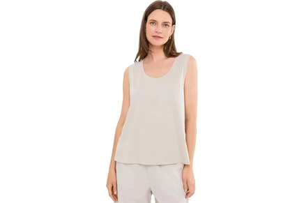 Женская футболка Eileen Fisher Organic Pima Cotton Jersey Scoop Neck Tank Top