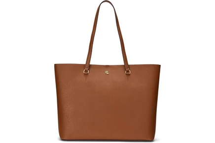 Женская сумка через плечо LAUREN Ralph Lauren Crosshatch Leather Large Karly Tote