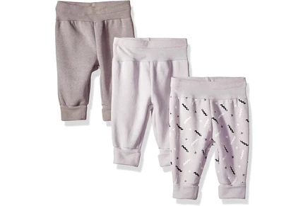 Детские флисовые джоггеры Hanes Flexy, 3 шт., серо-черные