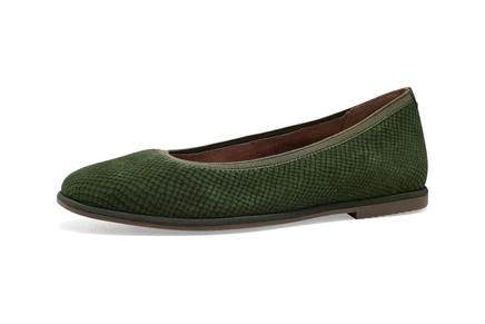 olive moss snake embossed leather