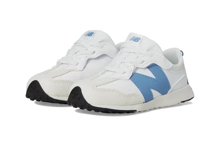 New Balance Kids 327 New-B (Infant/Toddler) white/blue laguna