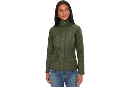 Женская стеганая куртка Barbour Flyweight Cavalry, оливковая