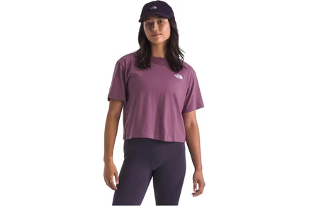 Женская укороченная футболка The North Face Evolution, фиолетовая