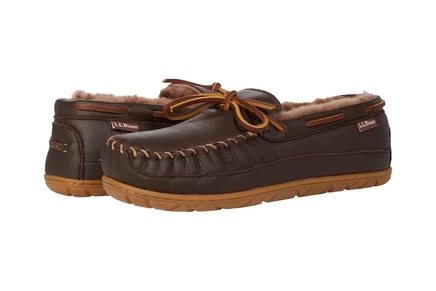 Мужские тапочки L.L.Bean Wicked Good Moosehide, шоколадные