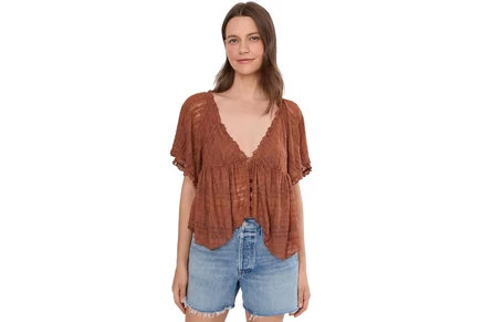 Топ Free People In Your Dreams Lace Top