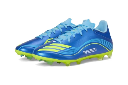 Унисекс бутсы Adidas F50 Messi, сине-желтые