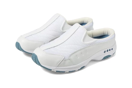 Женские кроссовки Easy Spirit Traveltime white leather/light blue