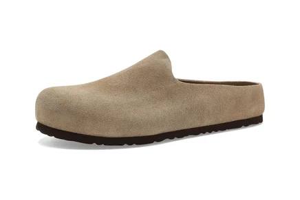 Мужские сабо Birkenstock Amsterdam Wrapped, серо-бежевые