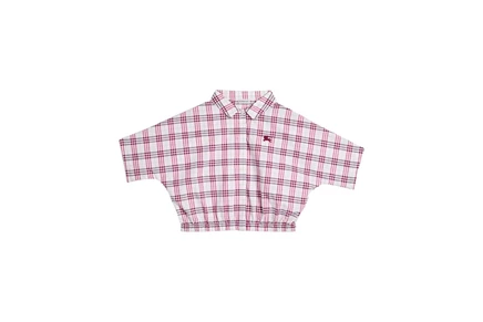 Детская блузка Burberry Kids Maisie, баклажановая