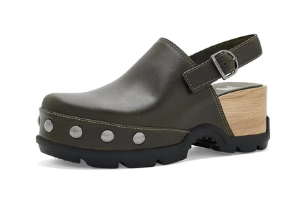 Женские сабо Sorel RoamN Clog RVT, зелено-черные