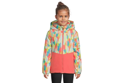 Spyder Kids Conquer Jacket (Toddler/Little Kid) coral haze sprinkles