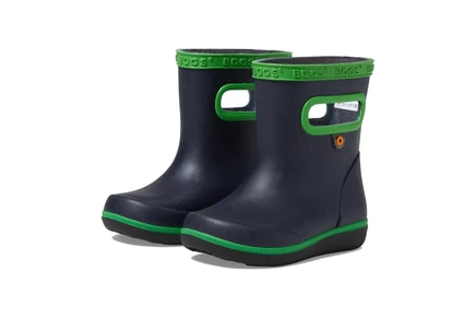 Детские резиновые сапоги Bogs Skipper II Solid, синие/зеленые