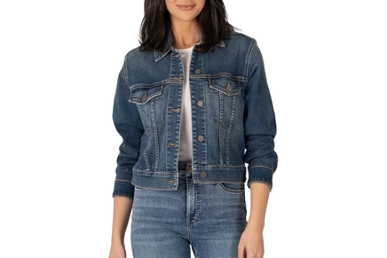 Женская джинсовая куртка Kut from the Kloth Julia Crop