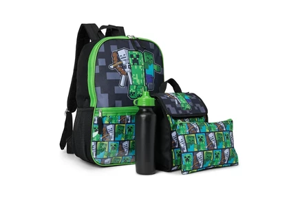 Рюкзак BIOWORLD Kids Minecraft 5-piece School Backpack Set (little Kid/Big Kid)