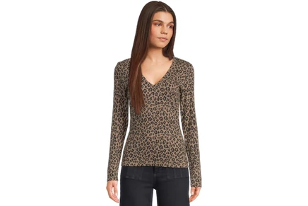 Michael Stars Remi V-neck Tee cobblestone