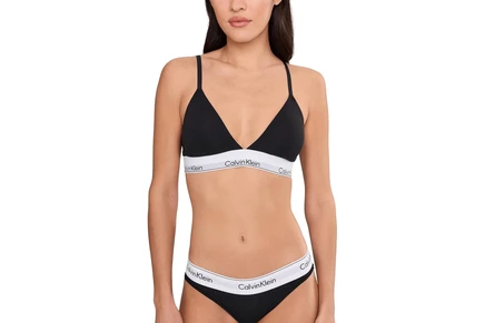Женский треугольный бралет Calvin Klein Icon Modal, черный