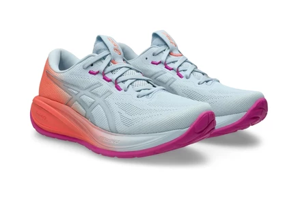 Женские кроссовки Asics GEL-Cumulus 28, небесно-голубые/коралловые