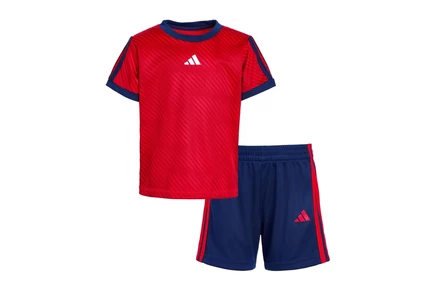 Детский комплект adidas All Over Print, рубиновый