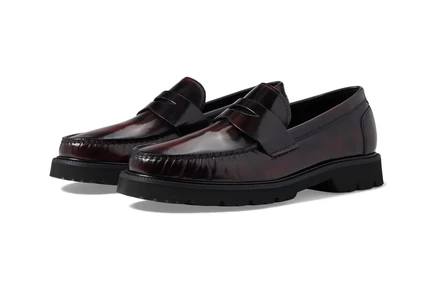 Мужские лоферы Cole Haan Penny Loafer, тёмно-бордовые
