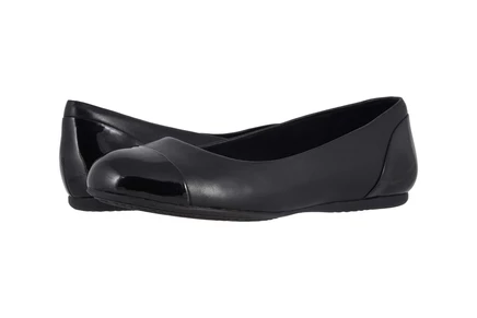 SoftWalk Sonoma Cap Toe black soft napa/patent