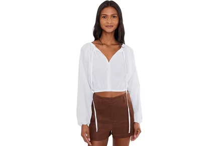 Топ Faherty Coastal Poplin Nera Top