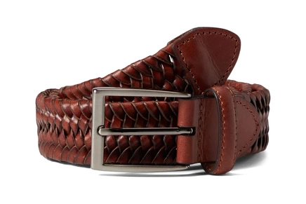Ремень Johnston & Murphy Leather Braided Belt