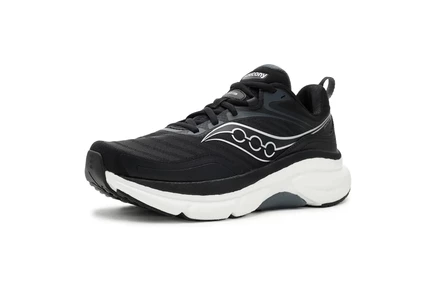 Женские кроссовки Saucony Omni 23 St, черно-серебристые
