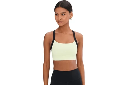 Женский бюстгальтер Brooks Luxe Strappy, светло-белый/черный