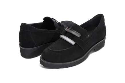 Vaneli Zinta black waterproof suede