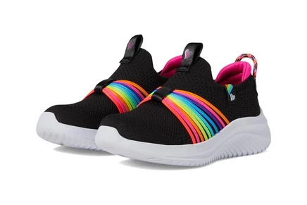 Детские кроссовки Skechers Kids Ultra Flex 3.0 Rainbow, черно-многоцветные
