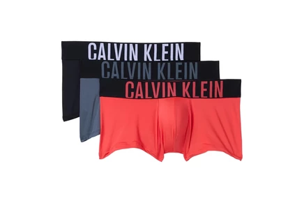 Мужские боксерские трусы Calvin Klein Intense Power 3 шт, черный/серо-голубой/терракотовый