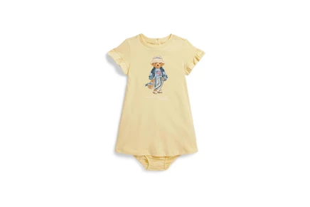 Платье Polo Ralph Lauren Kids Polo Bear Cotton Jersey Dress & Bloomer (Infant)