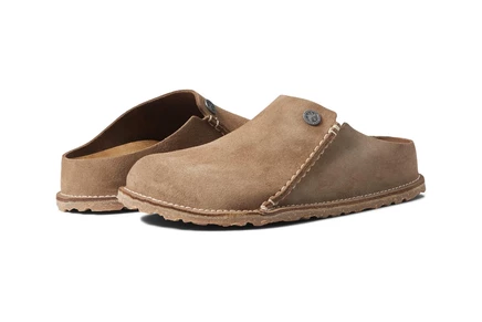 Унисекс сабо Birkenstock Zermatt 365 замшевые, серо-песочные
