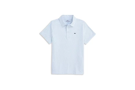 Детская поло Vineyard Vines Kids Printed Sankaty, micro barracuda