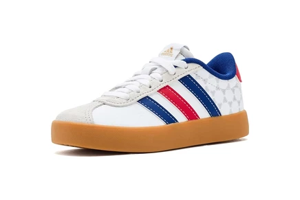 Детские кроссовки adidas Kids VL Court 3.0, бело-рубиновые