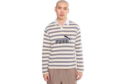 Футболка PUMA Essentials Elevated No.1 Relaxed Striped Rugby Polo