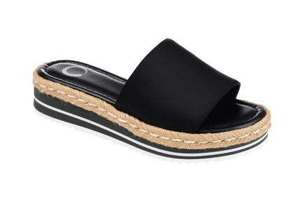 Journee Collection Comfort Foam Rosey Sandal black