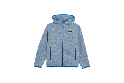 Детское флисовое худи L.L.Bean Kids Beans, синее
