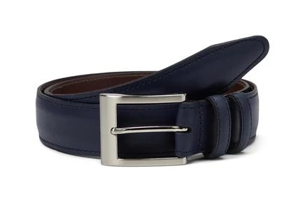 navy leather