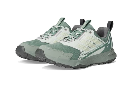 Женские трейловые кроссовки Adidas Outdoor Terrex Tracefinder 2, серо‑зеленые