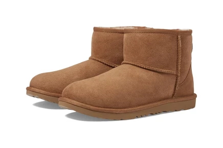 Ботинки UGG Kids Classic Mini II (Little Kid/Big Kid) chestnut