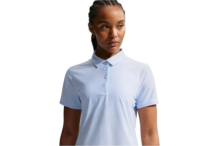 Женское поло Nike Victory Dri-FIT, голубое с белым
