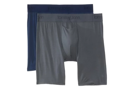 Мужские боксеры Tommy John Second Skin 6″, 2 шт., темно-синий/серый