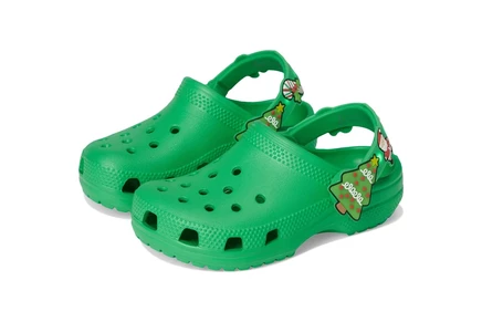 Детские сабо Crocs Kids Classic Holiday Lights, grass green