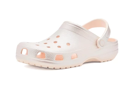 Crocs Classic Clogs - Glitter peach ice metallic