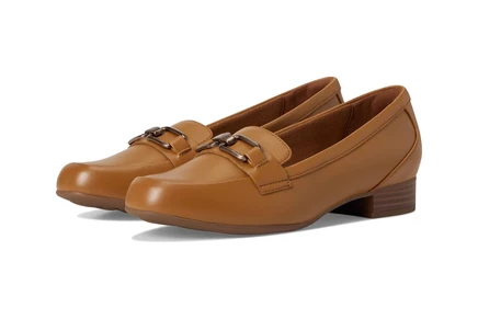 Clarks Juliet Echo tan leather