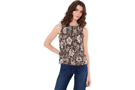 Топ Madewell Side Tie Smocked Tank
