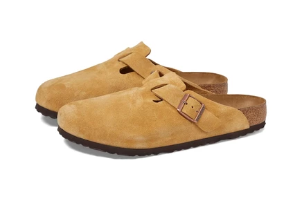 Унисекс сабо Birkenstock Boston, замша, латте-кремовый