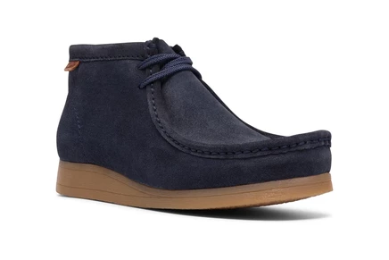 navy suede