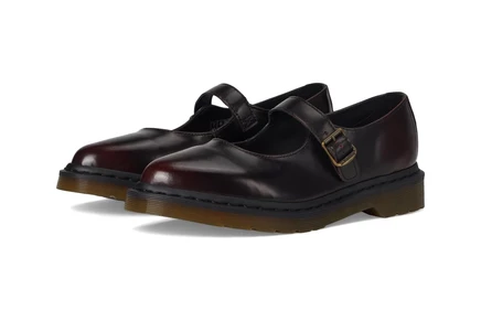 Женские туфли Dr Martens Elphie Mary Jane, вишнёвые